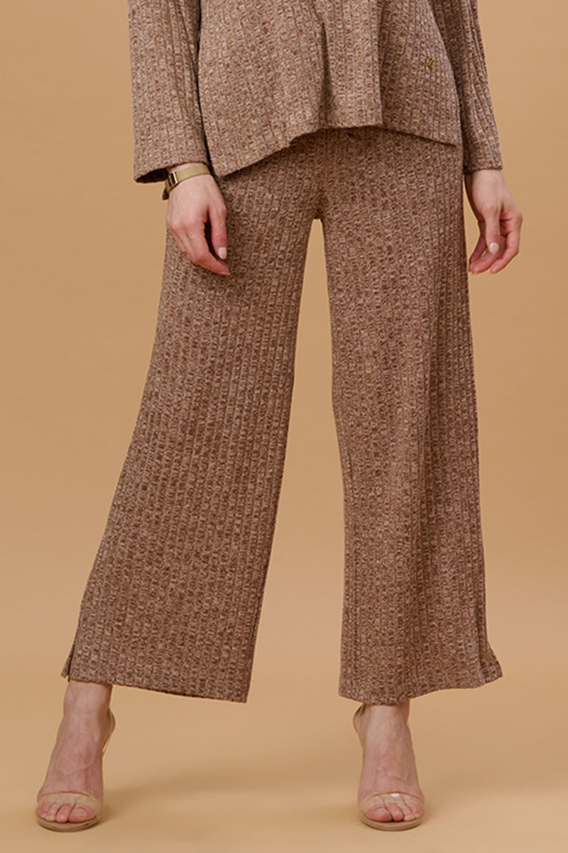 Gipsy Brown Poly Knit Co-Ord Pant