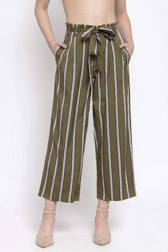 Gipsy Women Olive Casual Pant