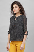 Gipsy Black Polyster Top