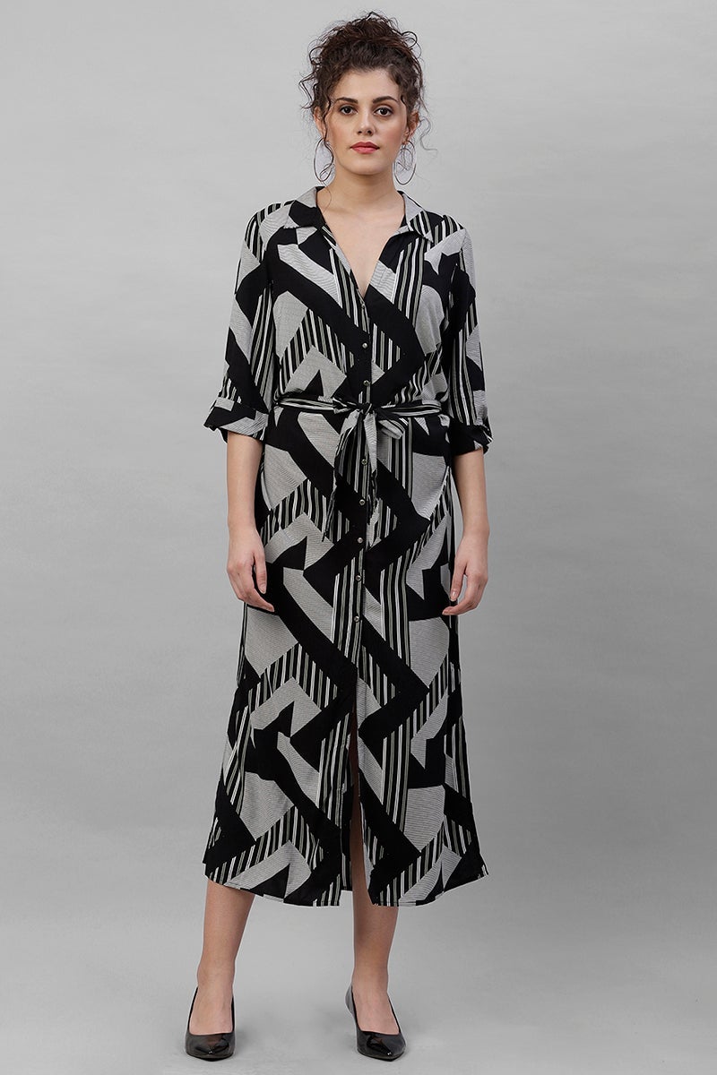 Gipsy Black Polyster Dress