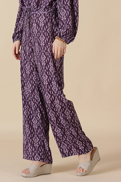 Gipsy Wine Georgette Co-Ord Pant