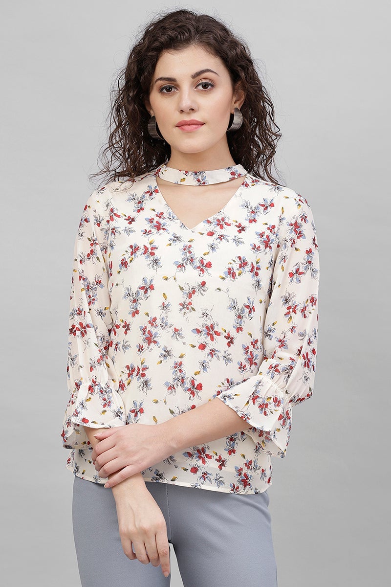 Gipsy Cream Polyster Top