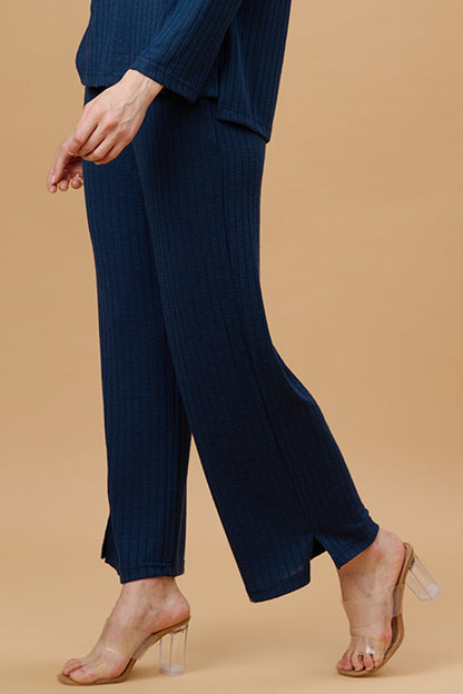 Gipsy Teal Poly Knit Co-Ord Pant