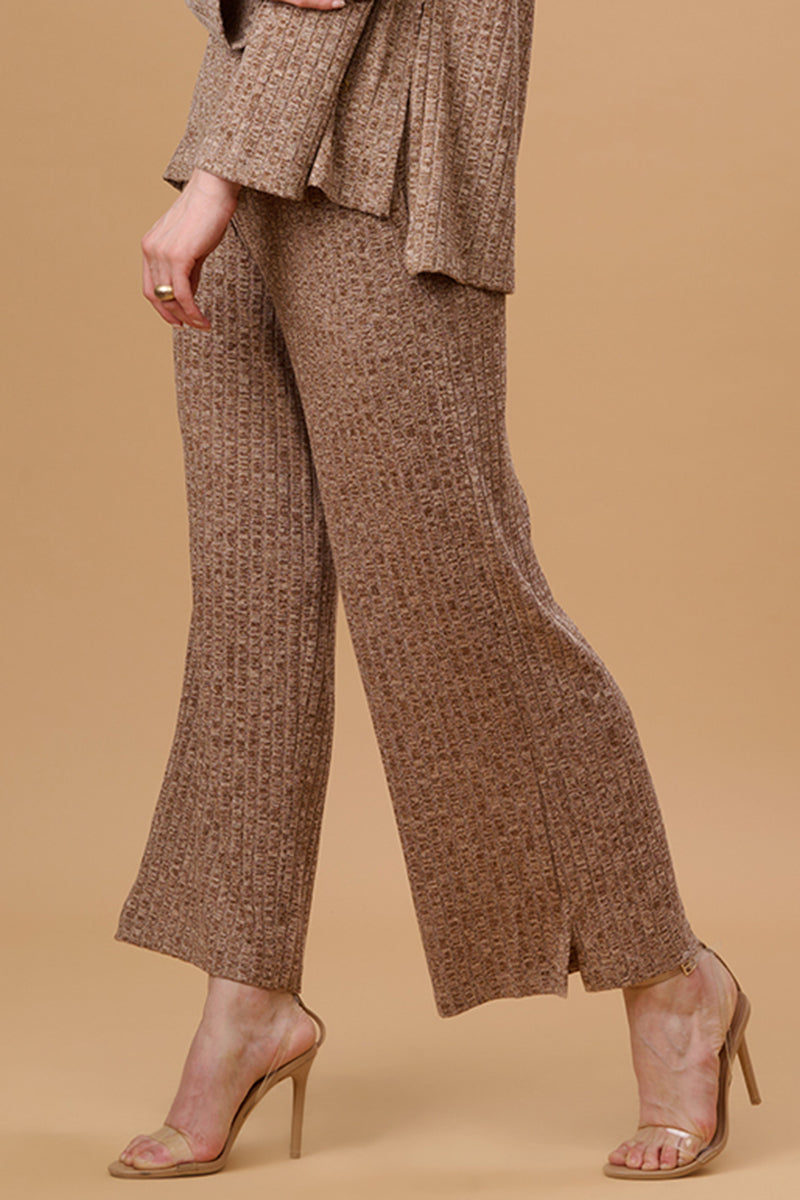 Gipsy Brown Poly Knit Co-Ord Pant
