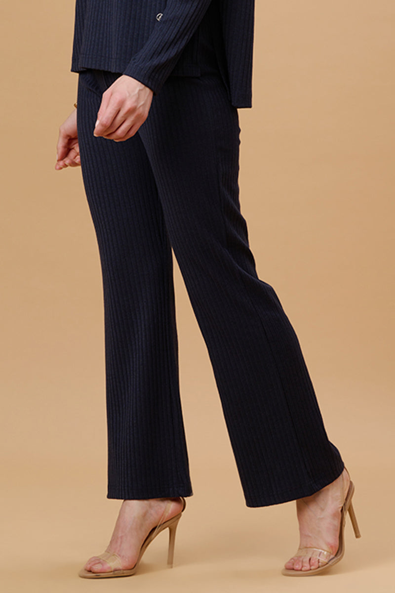 Gipsy Navy Poly Knit Co-Ord Pant