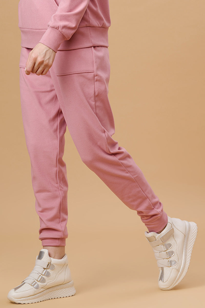 Gipsy Pink Poly Knit Co-Ord Pant