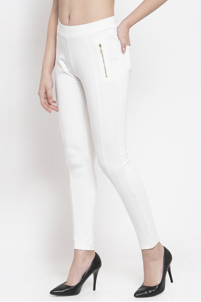 Gipsy Women White Jeggings