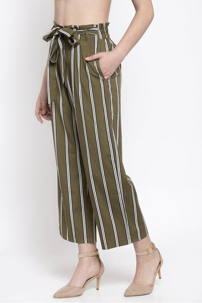Gipsy Women Olive Casual Pant