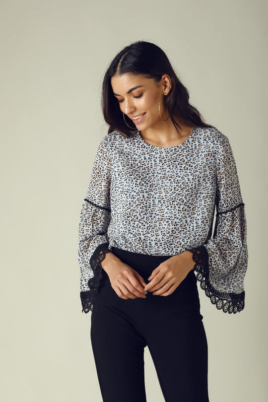 GIPSY Womens Round Neck Printed Tunic