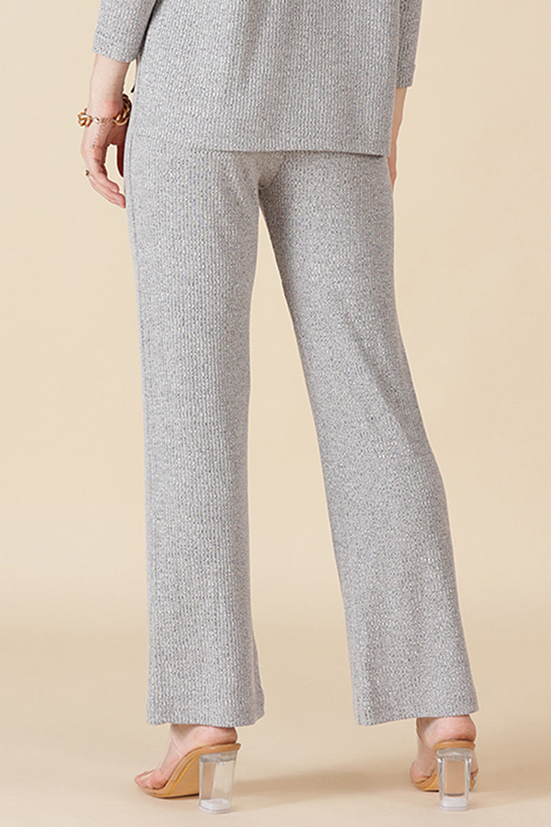 Gipsy Grey Poly Knit Co-Ord Pant