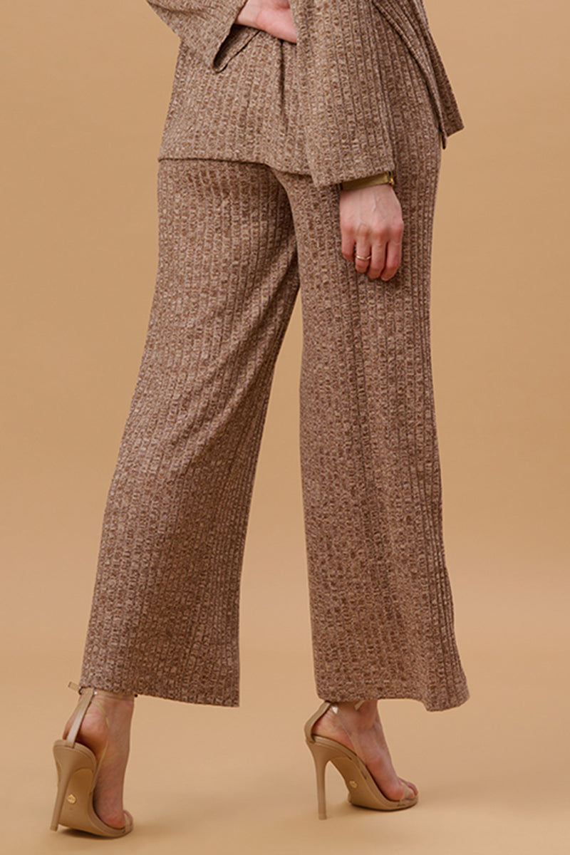 Gipsy Brown Poly Knit Co-Ord Pant