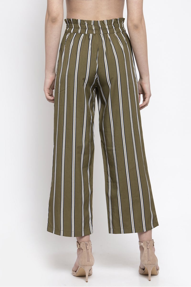 Gipsy Women Olive Casual Pant