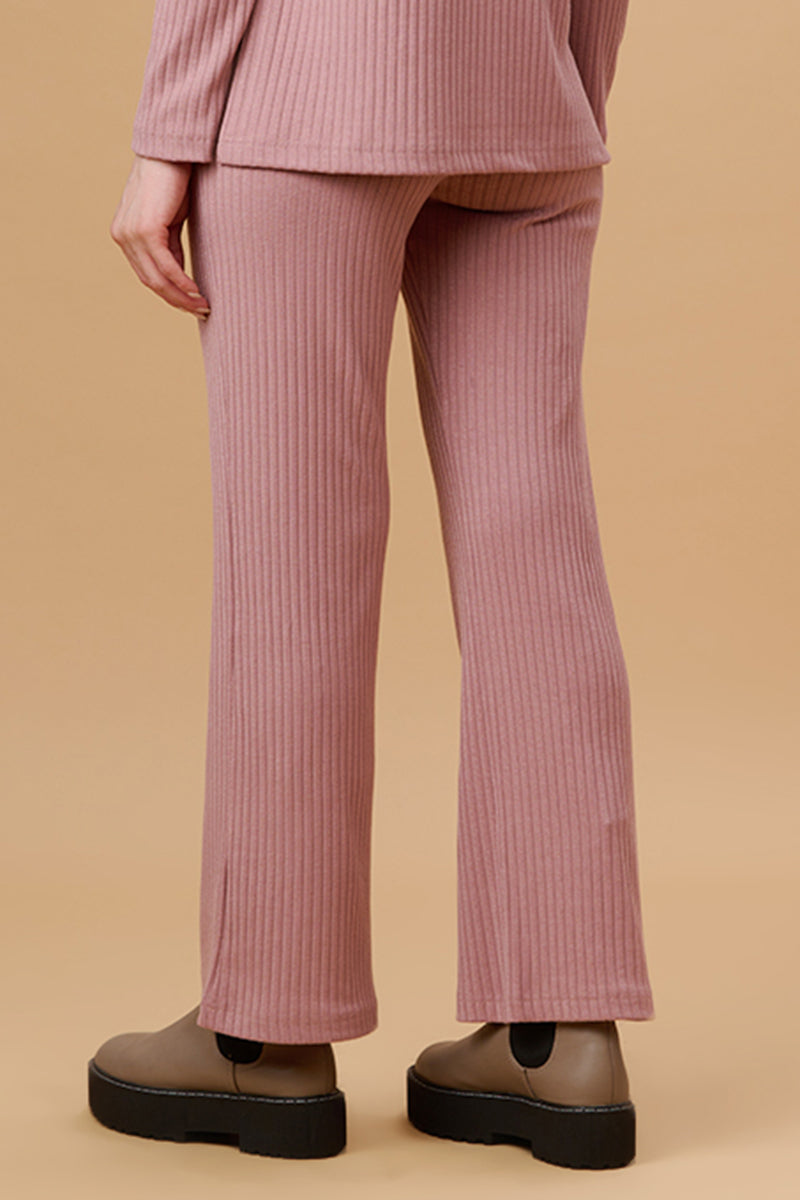 Gipsy Dusky Pink Poly Knit Co-Ord Pant