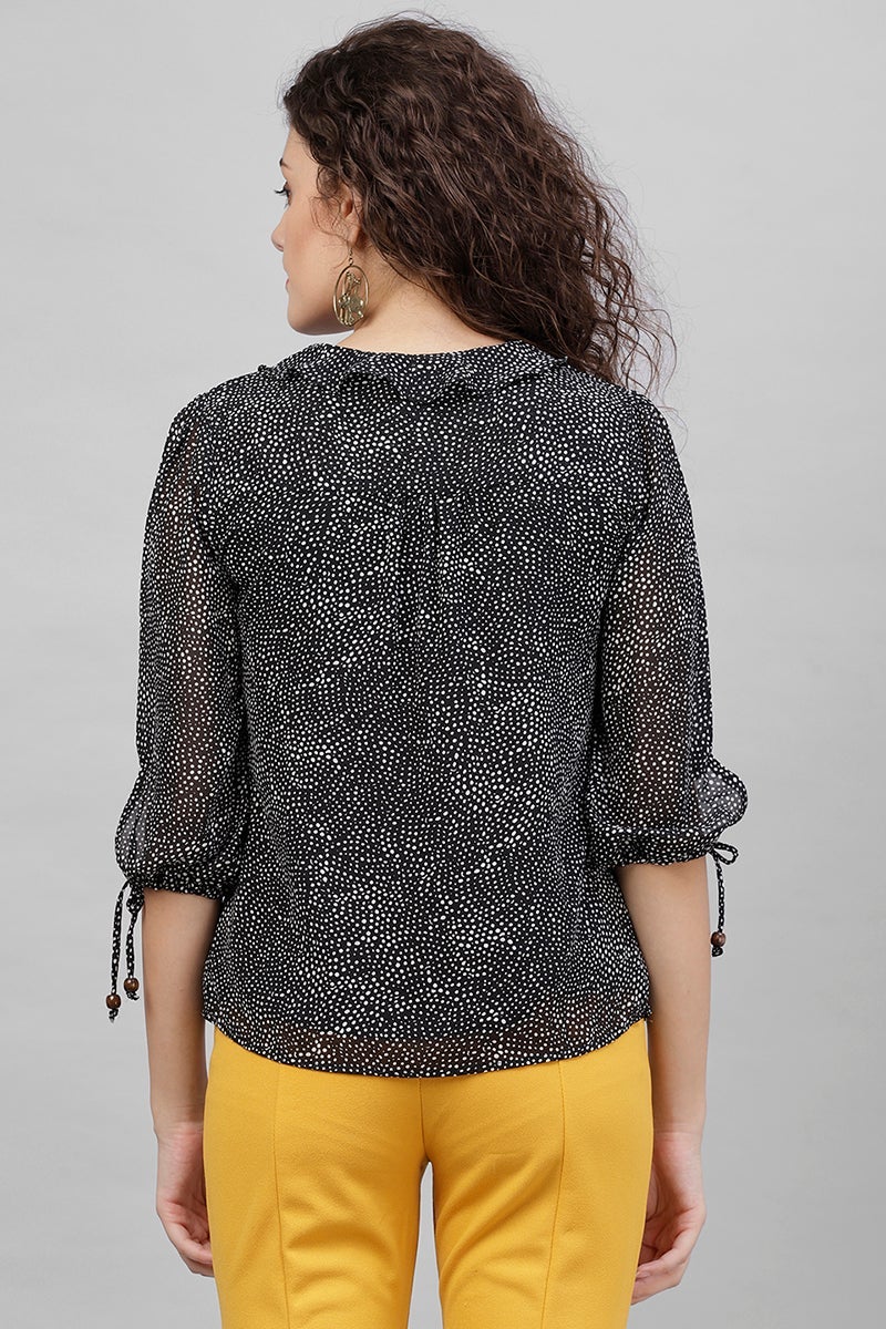 Gipsy Black Polyster Top
