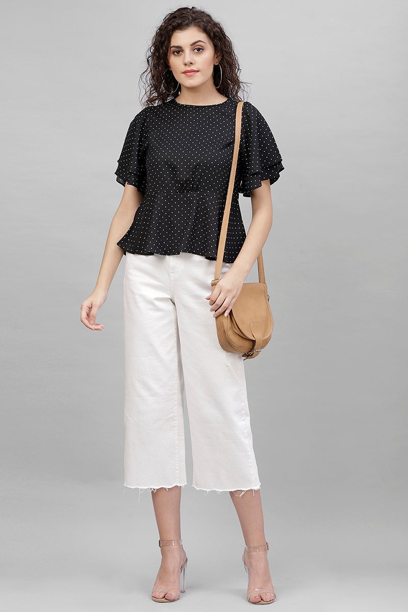 Gipsy Black Polyster Top