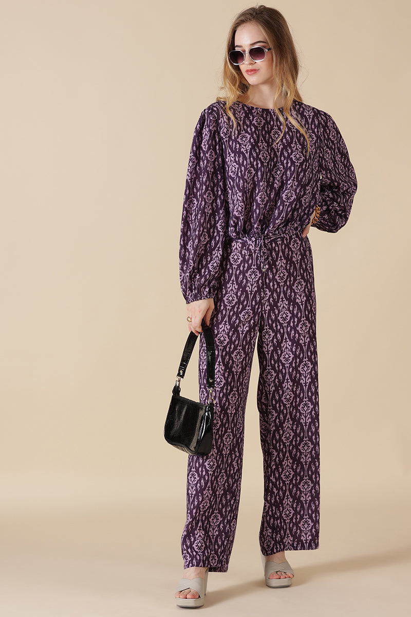 Gipsy Wine Georgette Co-Ord Pant