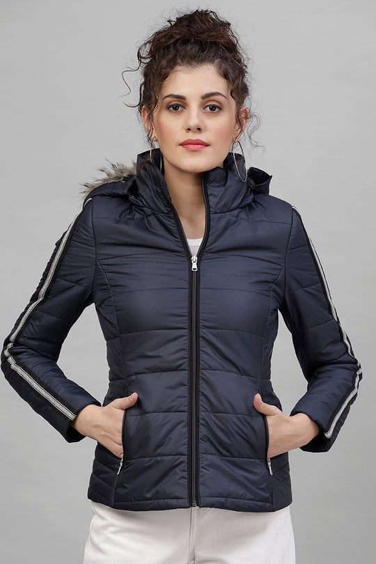 Gipsy Navy Blue Polyester Jacket