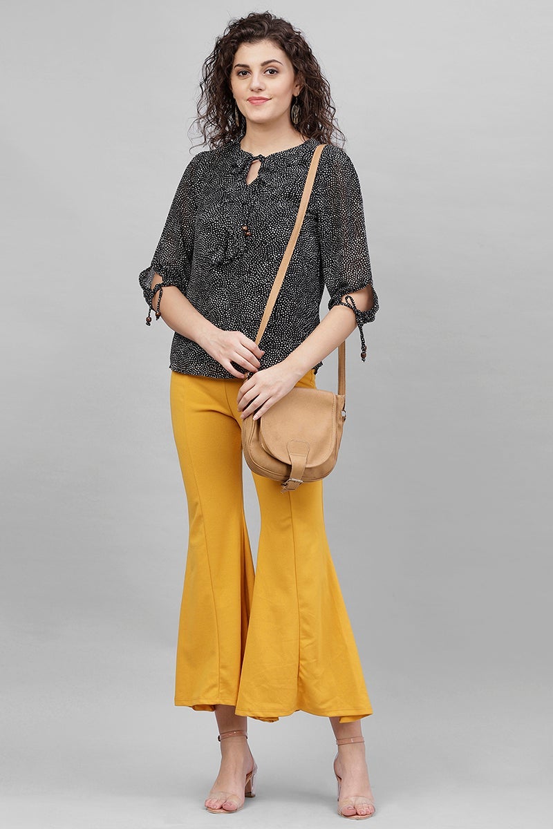 Gipsy Black Polyster Top