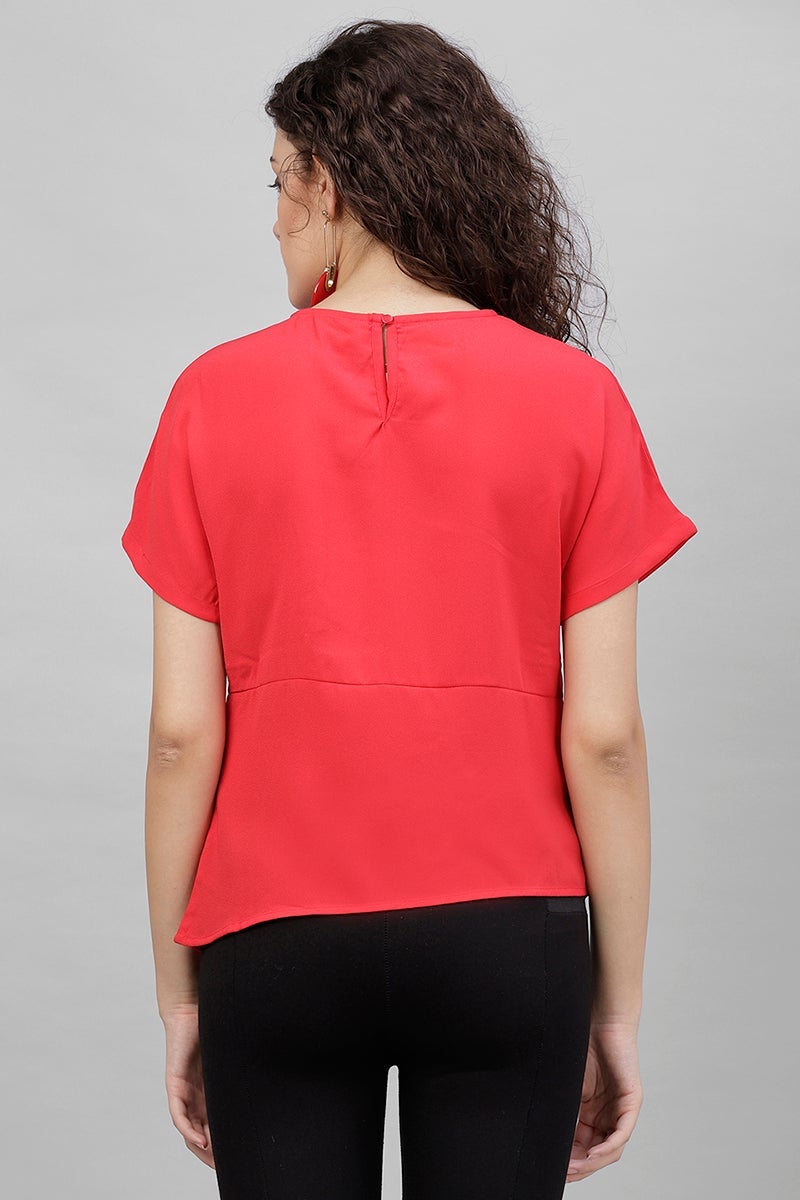 Gipsy Red Polyster Top