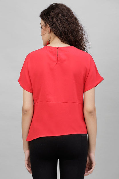 Gipsy Red Polyster Top