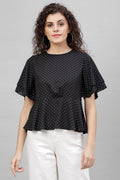 Gipsy Black Polyster Top