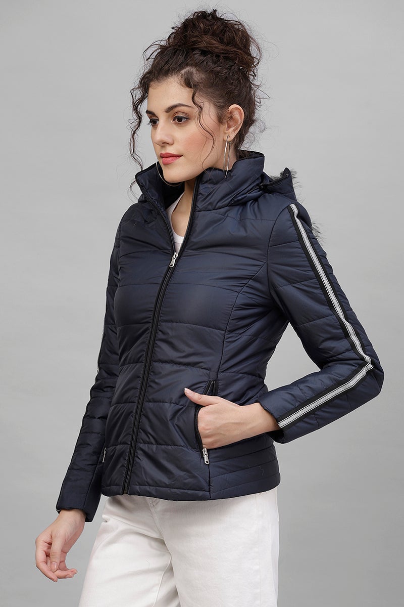 Gipsy Navy Blue Polyester Jacket