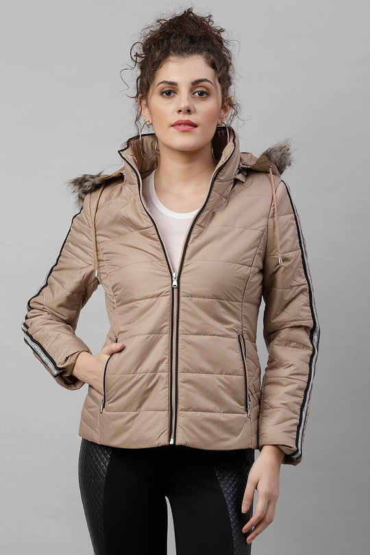 Gipsy Beige Polyester Jacket
