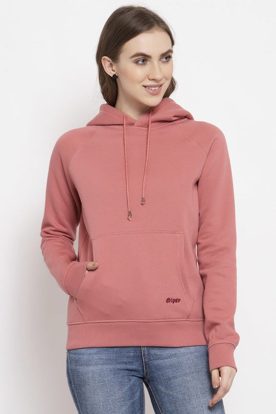 Gipsy Pink Sequinned Poly Cotton Sweatshirt