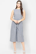 Gipsy Women Indigo Round Neck Sleeveless Jumpsuit
