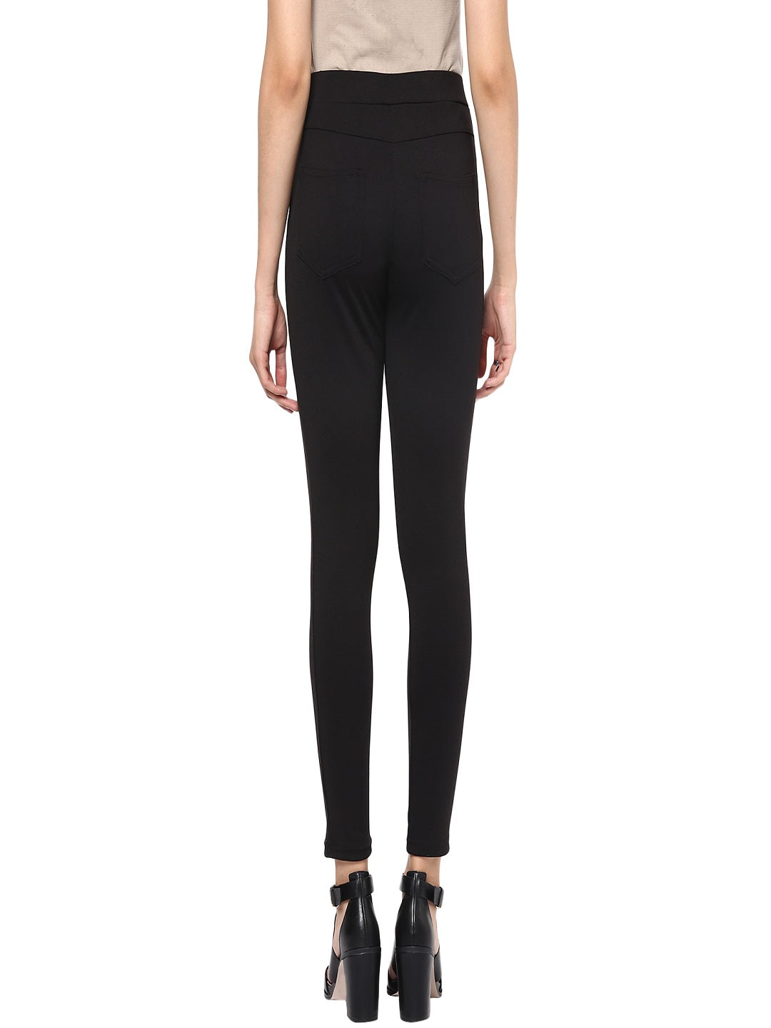 Gipsy Black Casual Rayon Jegging