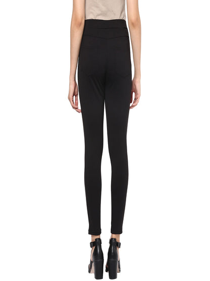 Gipsy Black Casual Rayon Jegging