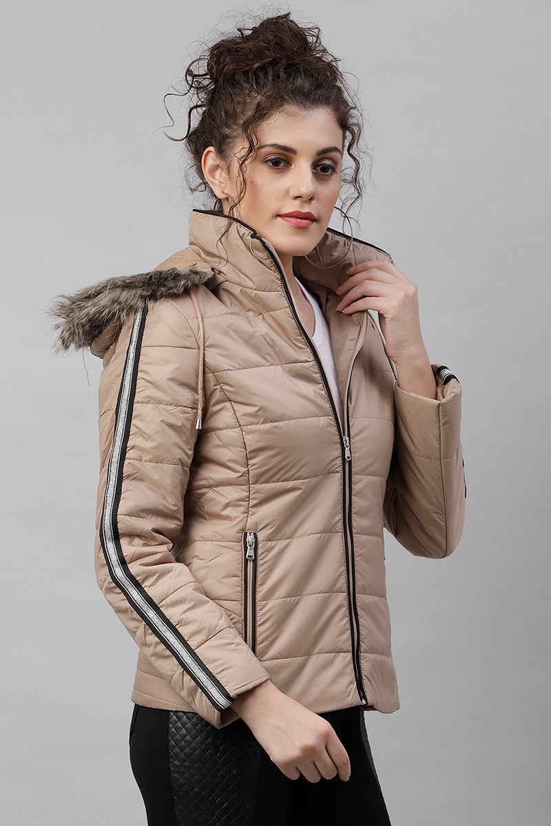 Gipsy Beige Polyester Jacket