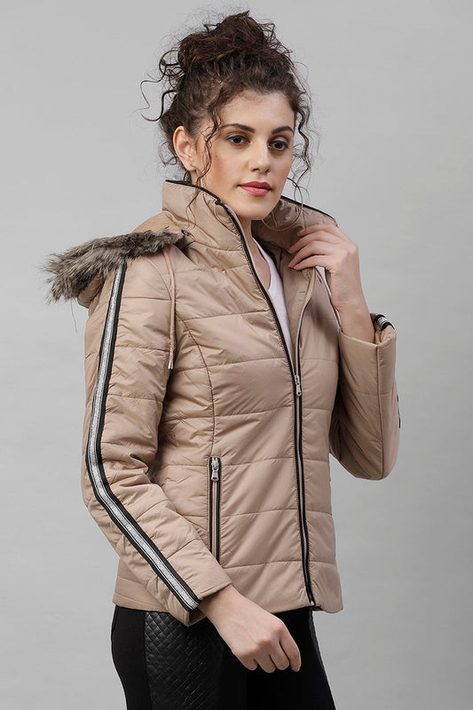 Gipsy Beige Polyester Jacket