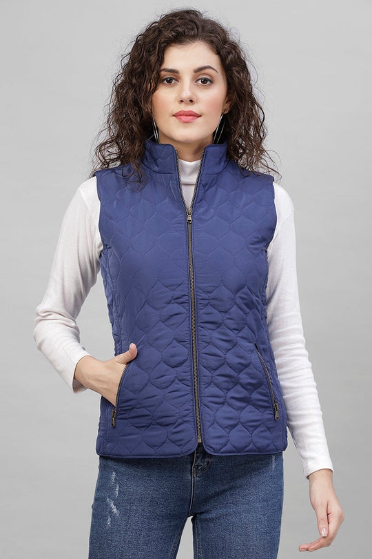 Gipsy Navy Blue Polyester Jacket