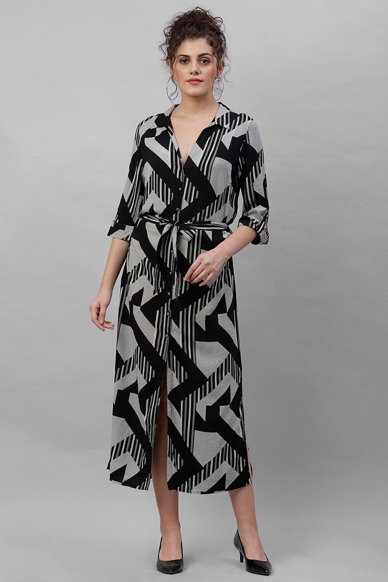Gipsy Black Polyster Dress