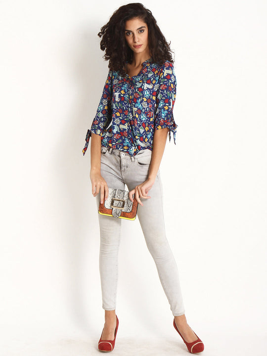 Gipsy Ink Blue Print Modal Tunic