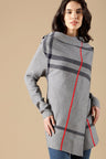 Grey Regular Fit Acrylic Cape