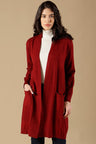 Wine Regular Fit Acrylic Cape