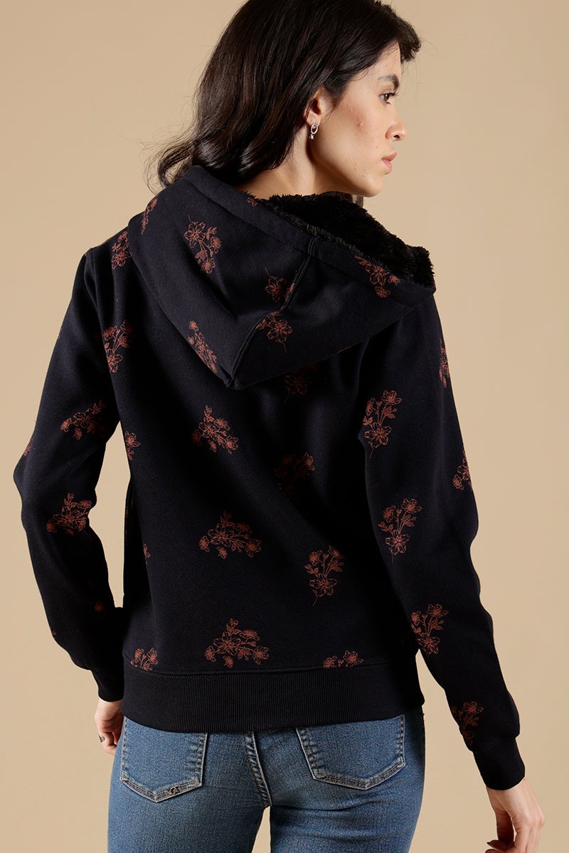 French Navy Regular Fit Cotton/Poly Sweat Shirt