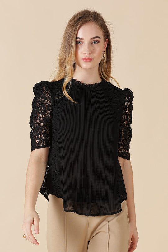 Gipsy Black Net Fabric Blouse