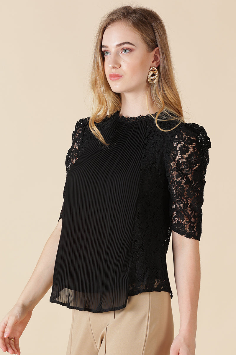 Gipsy Black Net Fabric Blouse