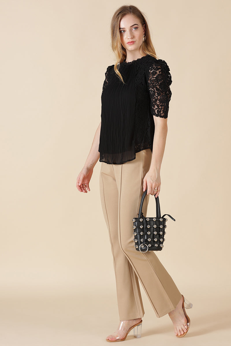 Gipsy Black Net Fabric Blouse