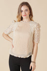 Gipsy Cream Net Fabric Blouse