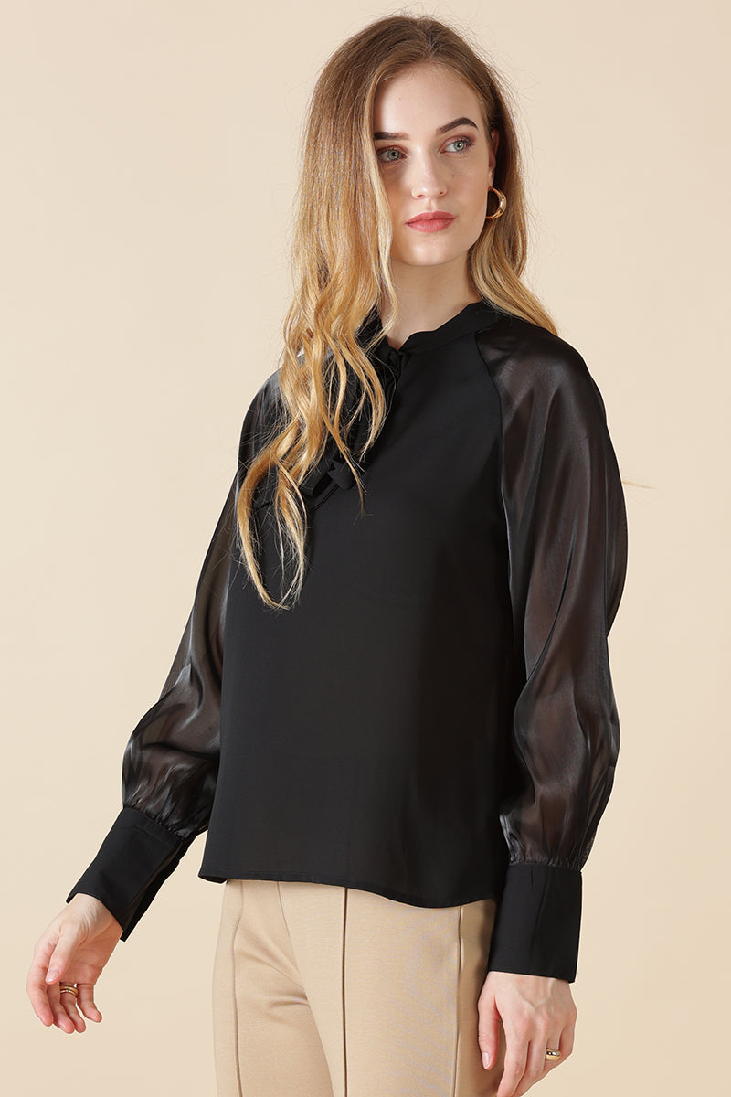Gipsy Black Georgette Blouse