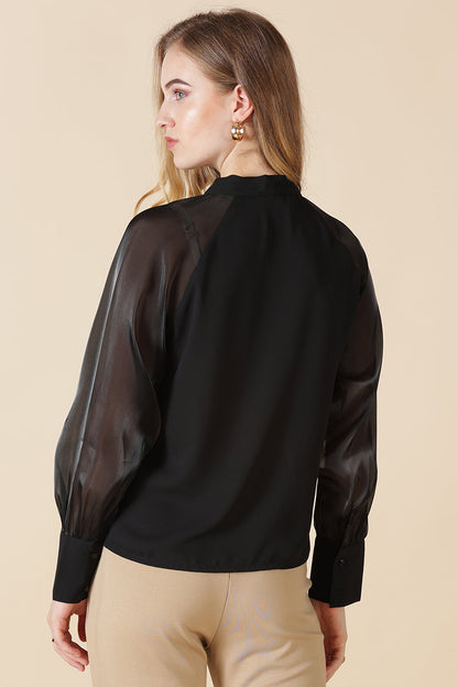 Gipsy Black Georgette Blouse
