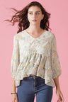 Gipsy Yellow Georgette Blouse