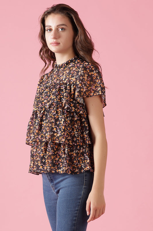 Gipsy Black Georgette Blouse