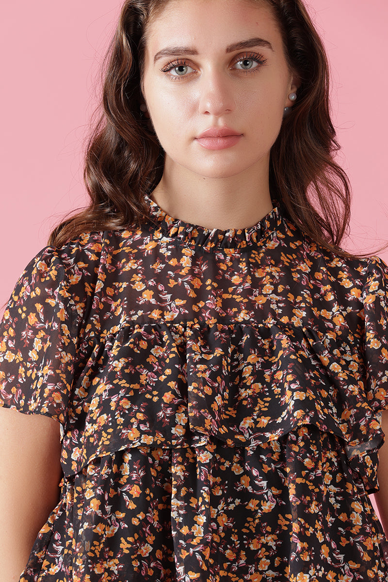 Gipsy Black Georgette Blouse