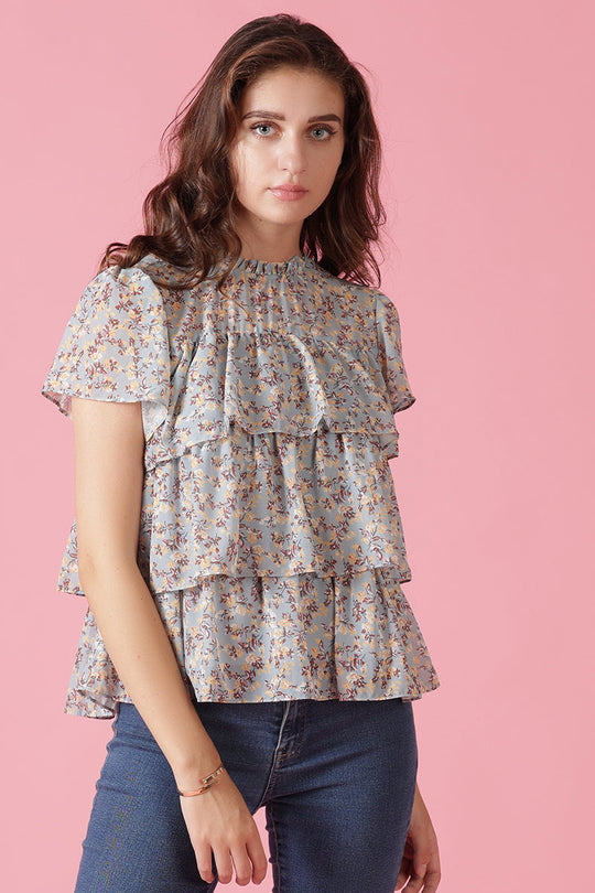 Gipsy Jade Green Georgette Blouse