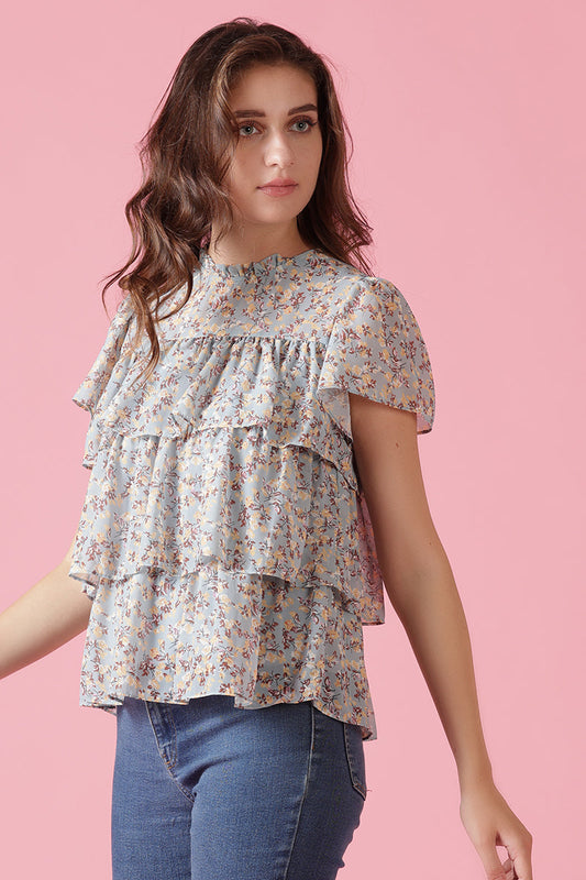 Gipsy Jade Green Georgette Blouse